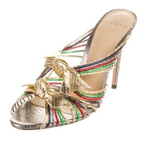 Alexandre Birman Dallas Metallic Slide Mule 36.5